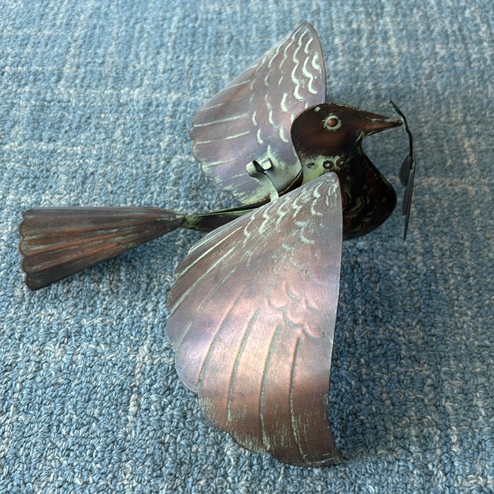Ancient Graffiti Hanging Metal Peace Dove